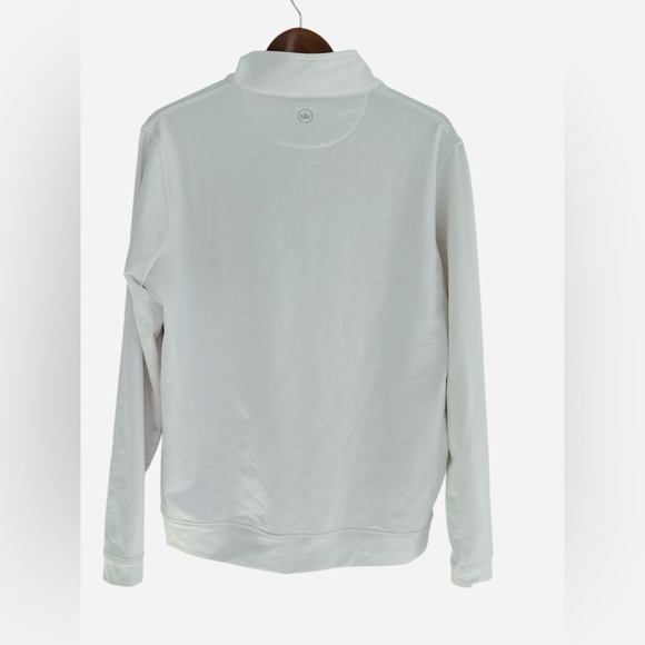 Peter Millar Men’s White 1/4 Zipper Golf Pullover Long Sleeve Shirt - Picture 5 of 6